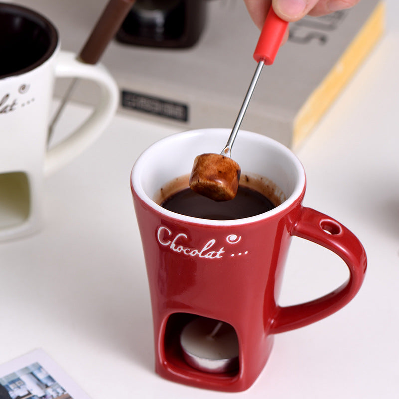 Ceramic Chocolate Fondue Pot Hot Pot