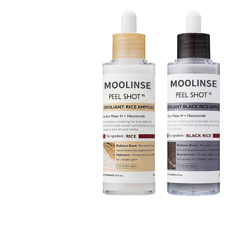 The black rice peeling ampoule is soft and exfoliating
