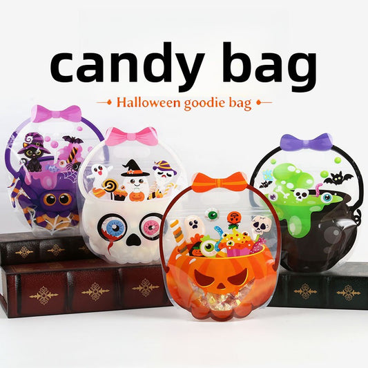 Halloween pumpkin pot candy bag