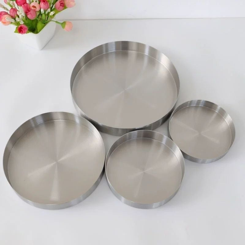 Korean-style stainless steel kimchi dish
