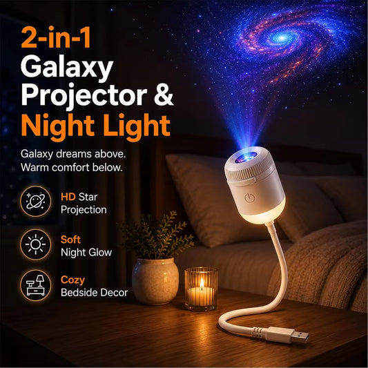 USB Star Projection Night Light