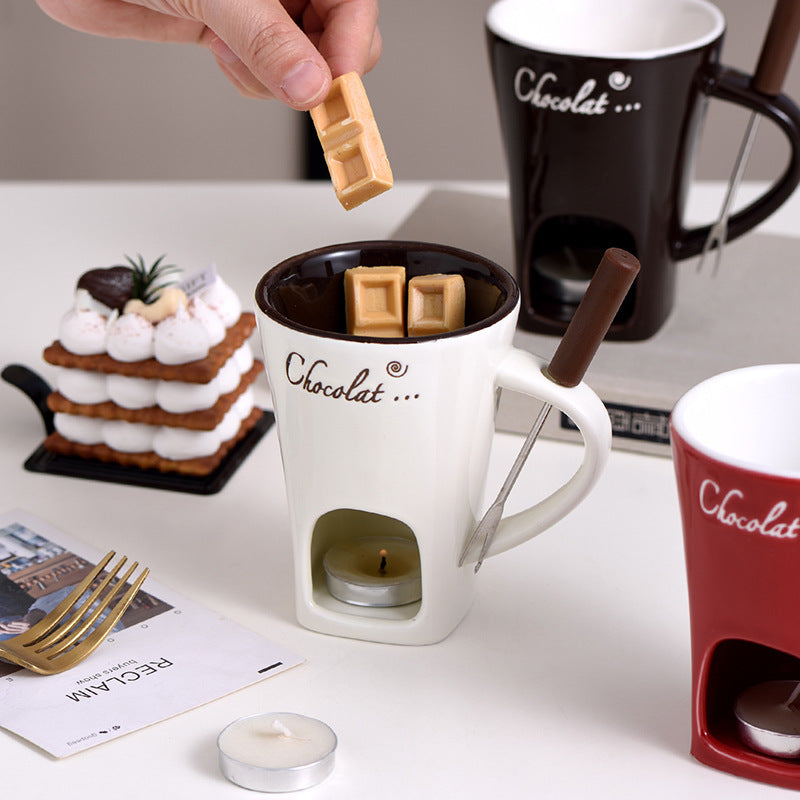 Ceramic Chocolate Fondue Pot Hot Pot