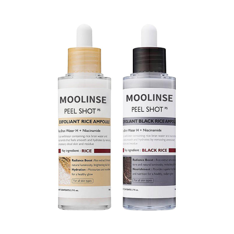 The black rice peeling ampoule is soft and exfoliating