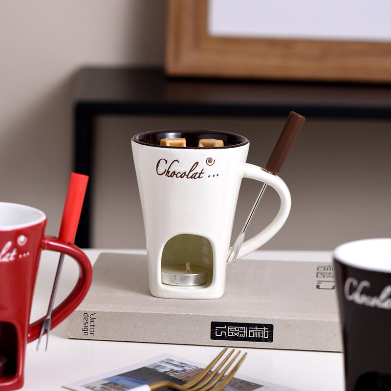 Ceramic Chocolate Fondue Pot Hot Pot